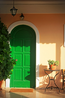 green door